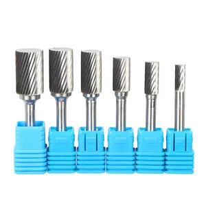 6mm A-TYPE Head Tungsten Carbide Rotary File Tool Point Burr Die Grinder Abrasive Tools Drill Milling Carving Bit Tool for Metal