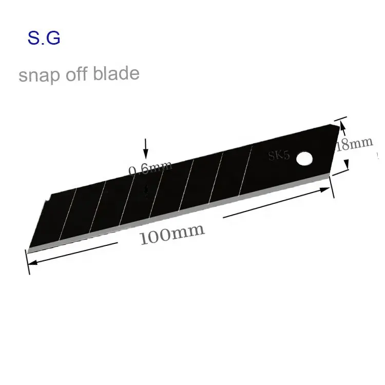 18mmスペアブレード/日常使用スナップオフブレード/万能ナイフ使用スペアブレード