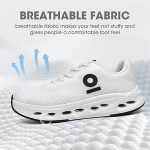 Zapatos para caminar sin cordones, zapatillas ligeras de punto, con banda elástica, fáciles de poner y quitar, cómodas y casuales. - Product Image 2