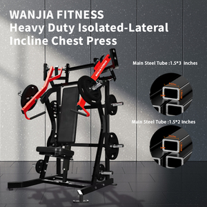 Presse pectorale inclinée latérale isolée professionnelle, à chargement par plaques, pour entraînement isolé des pectoraux et des épaules, équipement <span class=keywords><strong>de</strong></span> gym, direct usine - Product Image 5