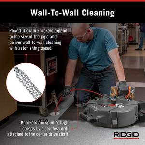 Nettoyage des drains AMJET&RIDGID pour les professionnels Outils de plomberie professionnels Ridgid Tige de déboucheur de drains flexible Inspection de la plomberie - Product Image 4