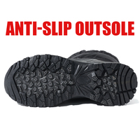 Bottes d'hiver pour femmes noires en gros, doublées de coton thermique, chaussures d'extérieur avec fermeture éclair latérale et style unisexe