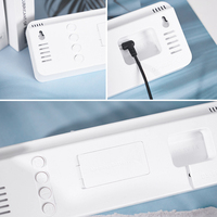 Jam Alarm Multifungsi Kalender Temperatur Mingguan Layar LED Jam Alarm Meja Jam Dinding Digital Reloj De Pared
