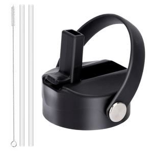 Nắp chai nước với rơm nhựa BPA miễn phí miệng rộng không gỉ chai nước rơm nắp cho pop-up thay thế nắp cap thể thao - Product Image 1