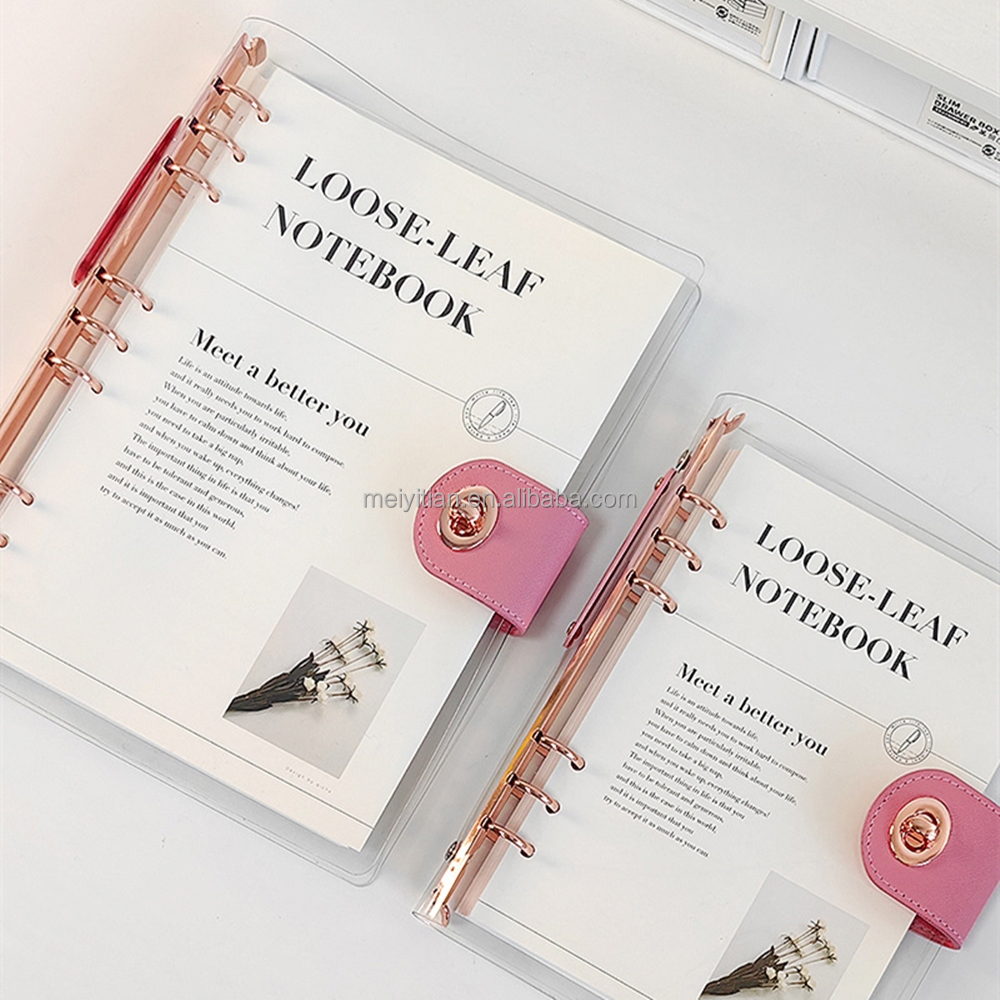 90枚のインサート紙付きクリアバインダーカバーA5/B5透明PVCバインダー