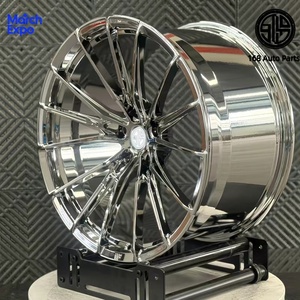 Cerchi in Lega di Alluminio Forgiati Cromati Triplo Strato 168Custom18 19 20 21 22 24 Pollici per Mercedes-Benz <span class=keywords><strong>BMW</strong></span>, Cerchioni Cromati Profondamente Concavi - Product Image 1