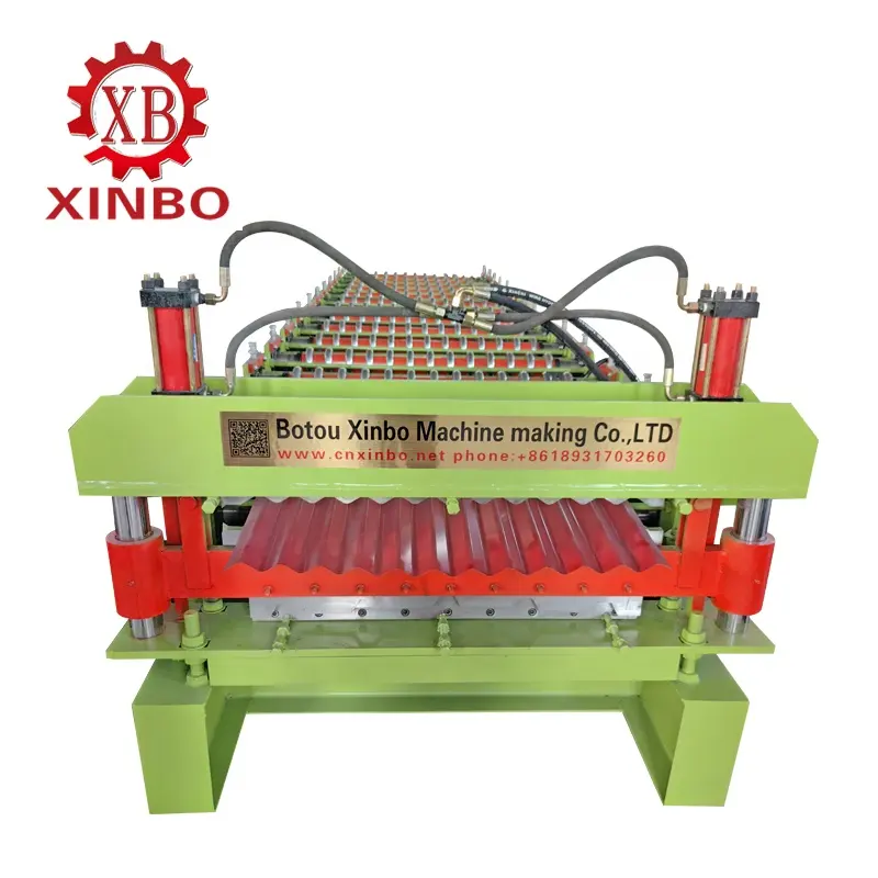 High speed double layer roofing sheet roll forming machine two layers tile making machinery