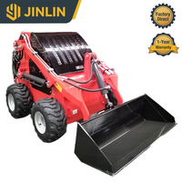 Chargeuse compacte sur pneus JINLIN, moteur Honda 55KW diesel, godet de 0,7 m³, haute efficacité, chargeuse frontale, vente directe usine