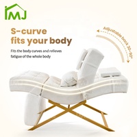 Table de massage esthétique hydraulique pour spa facial, lit de luxe incurvé pour salon de beauté et extensions de cils