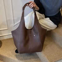 Sac fourre-tout en PU de luxe pour femmes - Sac à bandoulière polyvalent pour le shopping quotidien