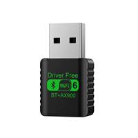 Tarjeta de Red Inalámbrica Wi-Fi de Doble Banda 900M con Controlador Gratuito, Adaptador USB WiFi 6 de 900Mbps BT 5.4 para PC y Laptop