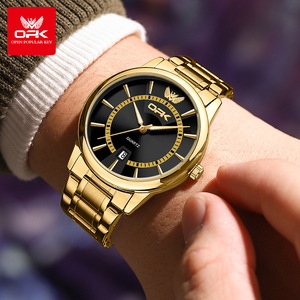 Montre OPK en gros d'usine, vente chaude transfrontalière, montre à quartz étanche avec calendrier simple, alliage lumineux 10 mm pour <span class=keywords><strong>homme</strong></span> - Product Image 3