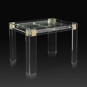 Tavolo da <span class=keywords><strong>Gioco</strong></span> di Lusso Quadrato in Stile Italiano in Acrilico con Carte RFID per Intrattenimento Familiare, Tris, <span class=keywords><strong>Backgammon</strong></span> Personalizzato - Product Image 6