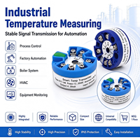 High Accuracy Temperature Transmitter Module 0.2%FS 4-20mA PT100 for Process Control