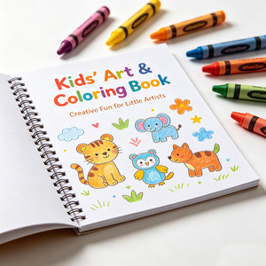 Juego de Libros para Colorear Personalizados para Niños, Impresión en Papel Reciclado, Libros Infantiles con Impresión Personalizada, Laminados e Impermeables para Manualidades - Product Image 1