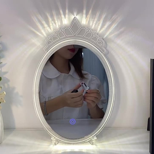 Decorazione creativa specchi di ricarica faro corona magica specchio per il trucco piccola fata home veil repair light mirror - Product Image 2