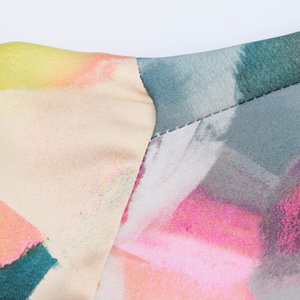 Chemisiers <span class=keywords><strong>en</strong></span> satin de <span class=keywords><strong>soie</strong></span> imprimé tissé décontracté ample pour femmes printemps 2025, hauts chics à manches longues vintage respirants - Product Image 3