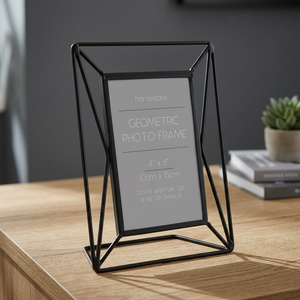 Homestore Geometric Metal Photo <b>Frame</b> <b>4x6</b> Inch Vertical Rectangle Tabletop Display Decorative <b>Picture</b> <b>Frame</b> - Product Image 1