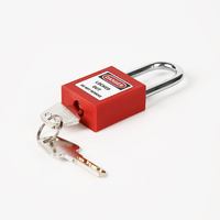Nouveau design cadenas de sécurité en plastique coloré cadenas Loto serrures cadenas en acier inoxydable petites serrures pour casier à bagages