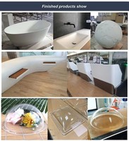 Machine de pressage sous vide pour la fabrication de bassins en surface solide Corian, conception thermoformage 3D en feutre