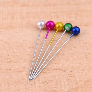 <span class=keywords><strong>Épingle</strong></span> à coudre de tête de perle décorative colorée arc-en-ciel RTS 36mm - Product Image 5