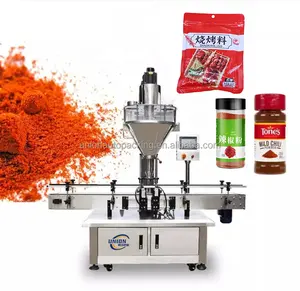 Étiquetage de remplissage et emballage de coquille de noix de coco faisant la machine de poudre de chili