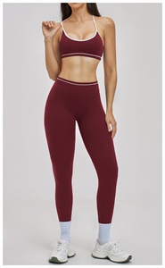 ชุดกีฬาออกกำลังกายแบบแห้งเร็ว ระบายเหงื่อได้ดี ลายเรียบ ดีไซน์โชว์หลังสวย สำหรับโยคะ วิ่งกลางแจ้ง ชุด 2 ชิ้น รุ่น 3562 - Product Image 5