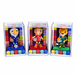 Produit Officiel Sous Licence Vente en Gros Direct Usine Coupe du Monde FIFA 2026 Ensemble Souvenir 9CM en ABS Clutch & Zayu & Maple - Product Image 1