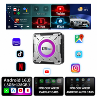 YolanAuto5G AI Box Qualcomm 6350 pour BMW, boîte multimédia vidéo sans fil CarPlay Android Auto, Android 16, Netflix, YouTube, 8 Go + 128 Go
