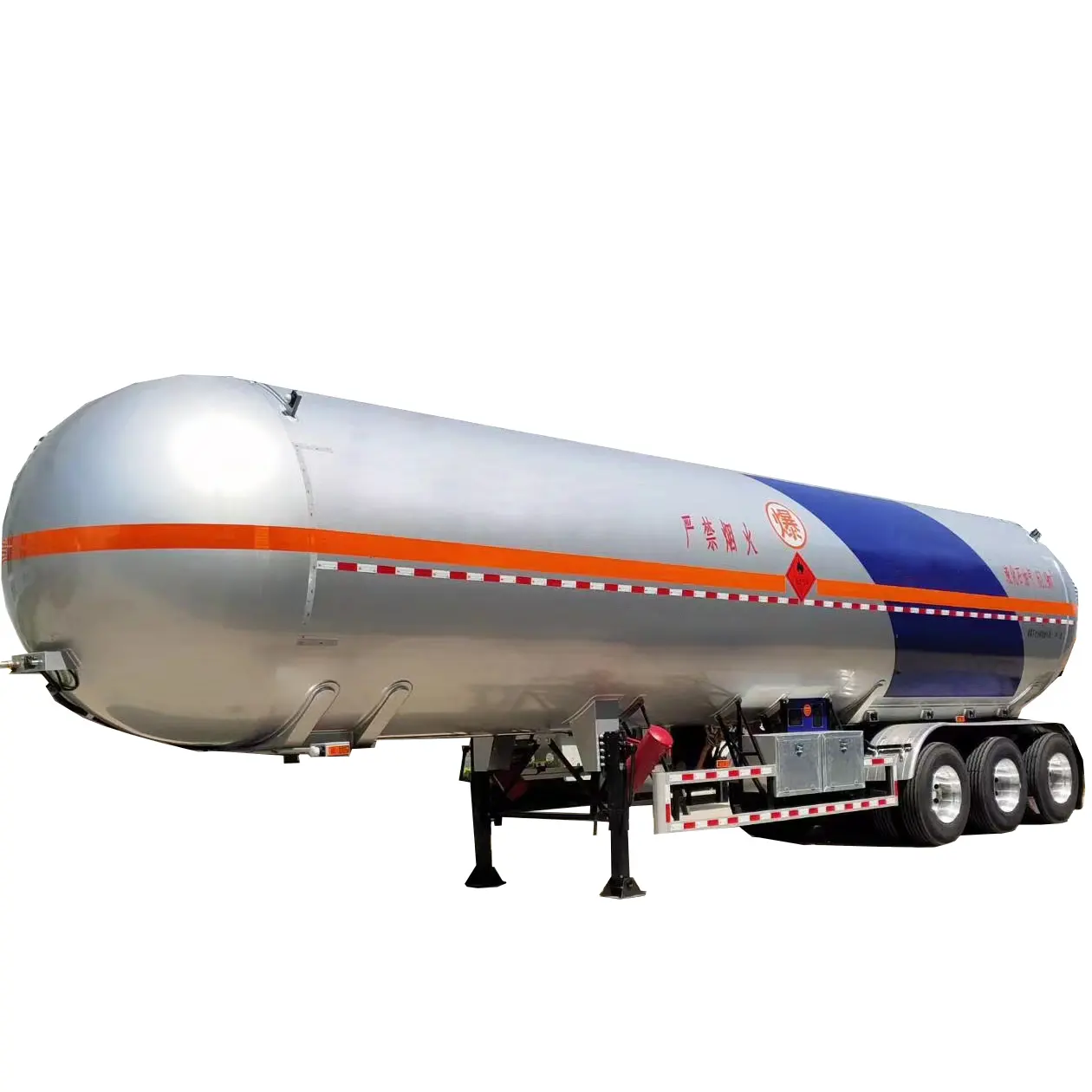 Gaz taşımacılığı için 50000 litre LPG gaz depolu yarı römork LPG tankeri