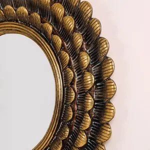 Espejo de pared de metal de moda para dormitorio y baño con espejo de pared de Metal elegante para pasillo - Product Image 2