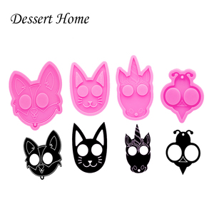 Moules En Silicone DIY Résine - Formes Lune Et Chat, Pour Résine Époxy, Savon, Chocolat - Artisanat Et Décoration Maison