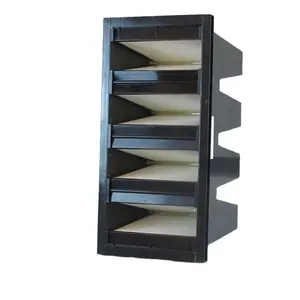 Hoogrenderende V-Bank Ventilatiefilter Hvac Systeem Luchtfilter Abs Plastic Frame V-Bank Vorm Hepa Filter