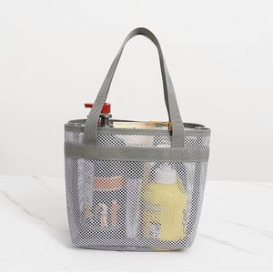 <b>Large</b> Travel <b>Bag</b> Organization Storage <b>Bag</b> Reusable Eco Clothing Portable Outdoor <b>Beach</b> Mesh Pouch Bathroom Wash <b>Bag</b> - Product Image 1