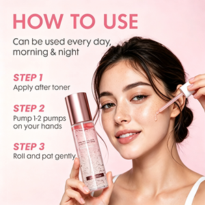 Sérum en gelée de collagène rose PDRN à étiquette privée OEM, brume hydratante pour le visage, spray boostant l'éclat, logo personnalisé - Product Image 6