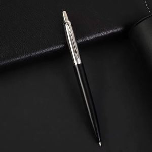 Stylo bille métallique avec logo, stylo roller de luxe, stylo métallique pour signature professionnelle, noir, personnalisable pour la publicité d'entreprise - Product Image 3