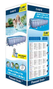 Jilong Avenli Offres Spéciales 5.4m x 2.5m x 1.0m cadre <span class=keywords><strong>rectangulaire</strong></span> en acier revêtement de <span class=keywords><strong>piscine</strong></span> grand conteneur <span class=keywords><strong>piscine</strong></span> famille <span class=keywords><strong>piscine</strong></span> dans le jardin - Product Image 2