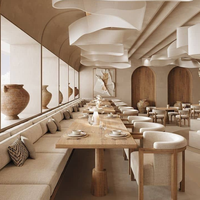 Chaise de salle à manger orientale moderne de luxe avec dossier tissé pour restaurant haut de gamme