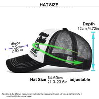Gorra Trucker Unisex de 5 Paneles Ajustable con Bordado 3D, Hebilla, Visera Plana, Malla de Espuma, Estilo Casual Deportivo para Exteriores Y2K, Cuatro Estaciones