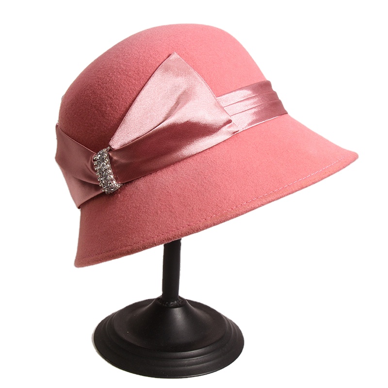 chinese dress ladies Aries Pale Pink Fedora Hat. Hats for Men & Women main image 0