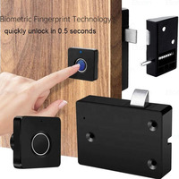 Serrure de tiroir intelligente de haute qualité, serrure de porte d'armoire dissimulée, serrure électronique biométrique intelligente à empreintes digitales pour tiroir d'armoire