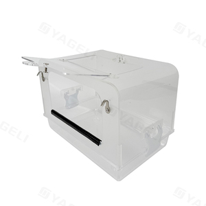 Yageli China Fabriek Custom Clear Transparant Grote Acryl Papegaai Huisdier Vogel Douche Box Badkooi - Product Image 6