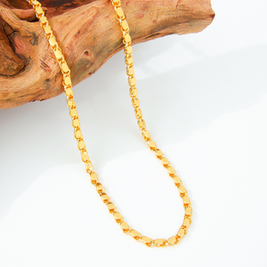 Luxury <b>Arab</b> Gold Color Long <b>Necklace</b> 45/60/80cm 21k Gold Plated Dubai Saudi Women Vintage Wedding Party Jewelry - Product Image 4