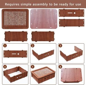 Hucha de madera con contador para ahorrar dinero, 1000 USD, personalizable DIY, para niños y adultos, objetivo de ahorro - Product Image 2