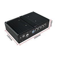 Mini PC industriel sans ventilateur, serveur AMD R7 8845HS R5 7640HS, routeur logiciel 10G 2.5G, 4xM.2 NVMe SSD, calcul en périphérie, passerelle IA, pare-feu