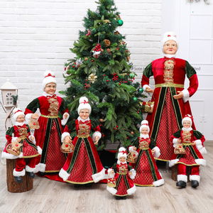SOTE 30/45/80/120 CM Sra. Santa <span class=keywords><strong>Claus</strong></span> Estatuilla de pie Figura Decoración Roja Sra. Santa <span class=keywords><strong>Claus</strong></span> - Product Image 1