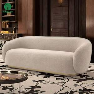 Muebles Moontree, muebles modernos de lujo para el hogar, tapicería de tela, sofá curvo, sofá reclinable seccional, juego de sofá para sala de estar - Product Image 3