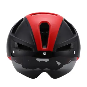 VICTGOAL新款自行车头盔自行车doenhill头盔带遮阳板可拆卸运动户外自行车安全成人头盔