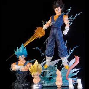 Figurines de manga de dessin animé de 38 cm, statues DRAGON BAII, remplacement des bras, <span class=keywords><strong>Vegetto</strong></span> <span class=keywords><strong>Blue</strong></span> Super Saiyan 4, jouets cadeaux, figurine d'anime en PVC - Product Image 1