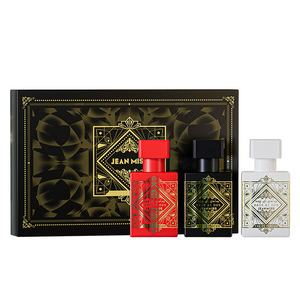 Faible MOQ 1-2 pièces, Vente en gros, Coffret cadeau <span class=keywords><strong>de</strong></span> parfum pour homme Mosilin, 30ml*3, Oud <span class=keywords><strong>Elixir</strong></span>, Longue tenue - Product Image 1